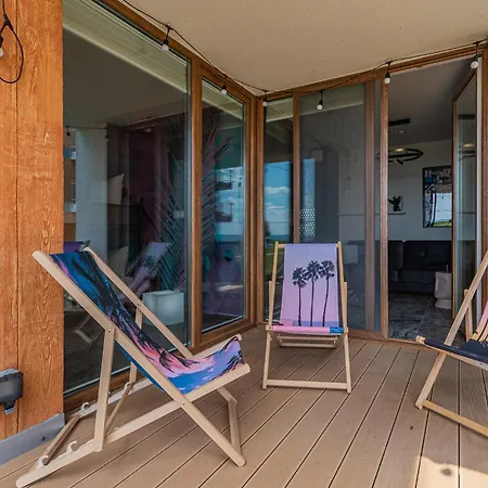 Flatbook Miami - Basen, Taras I Stylowe Wnetrza W Krynicy Morskiej דירה קריניצה מורסקה